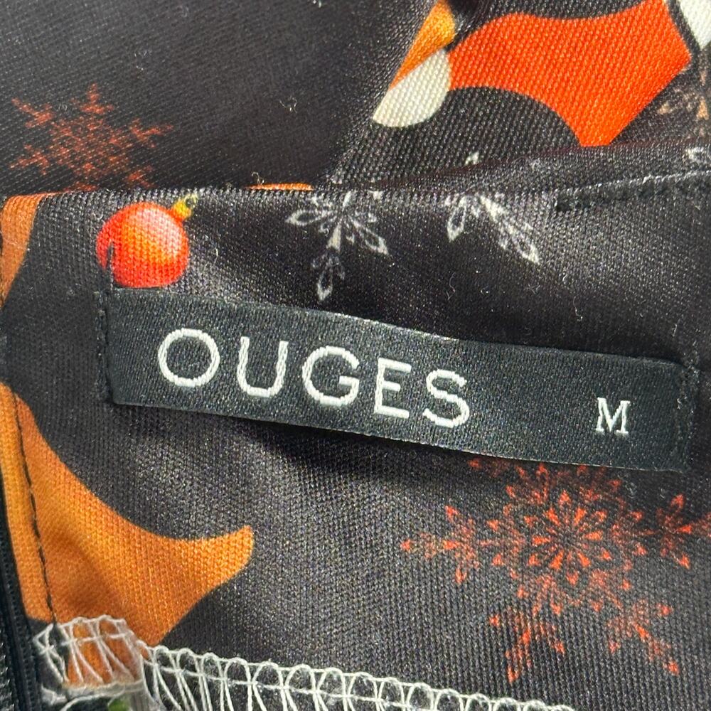 Ouges Floral Fit & Flare Christmas Print Dress M … - image 7